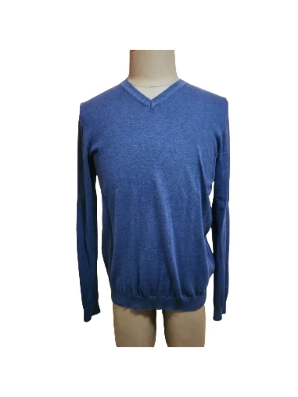 Van Heusen Navy V Neck Pullover Sweater Mens Medium